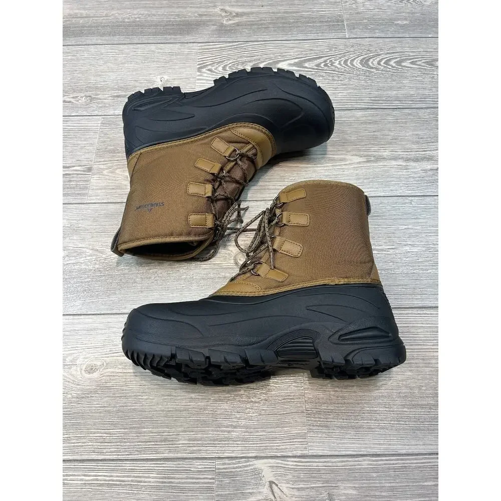 Staheekum Men's Waterproof Cold Weather Snow Boot Brown 12 EUC